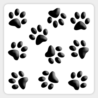 Cute Little Paws 3D - Pattern Design Magnet